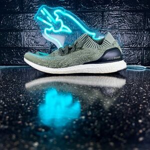 Adidas Ultra Boost Uncaged Men’s Running Shoes Sneakers Green BB3901 - 13